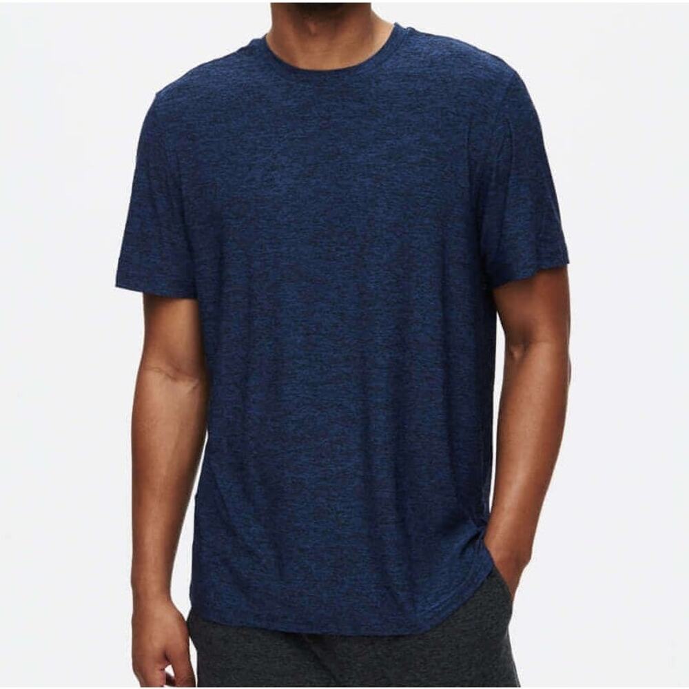 Outdoor Voices CloudKnit Navy Heather Men's Performance T-Shirt Size Large